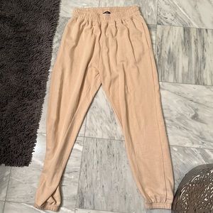 Pink/beige sweatpants. Size 10